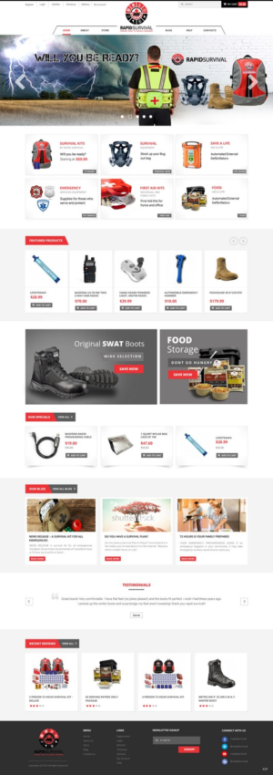 Diseño de WooCommerce por pb para Rapid Survival | Diseño: #10664840