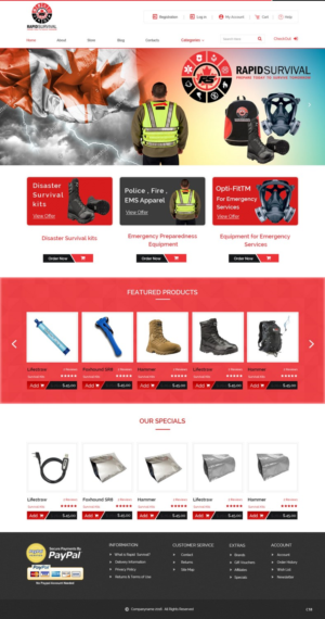 Diseño de WooCommerce por pb para Rapid Survival | Diseño: #10664841