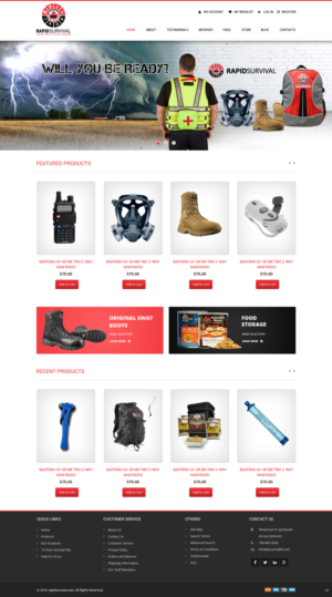 Diseño de WooCommerce por pb para Rapid Survival | Diseño: #10664842