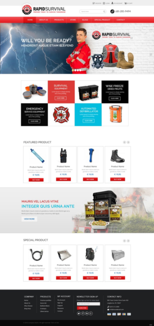Diseño de WooCommerce por pb para Rapid Survival | Diseño: #10664845