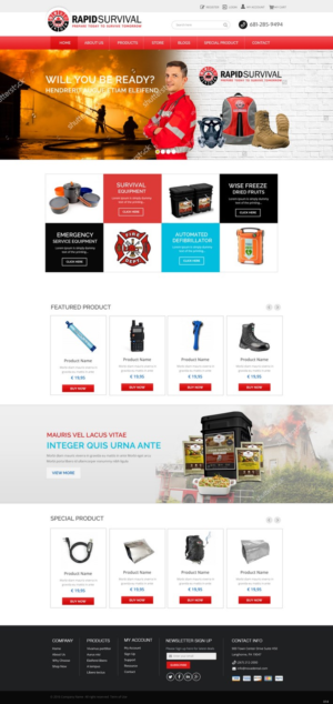 Diseño de WooCommerce por pb para Rapid Survival | Diseño: #10664846