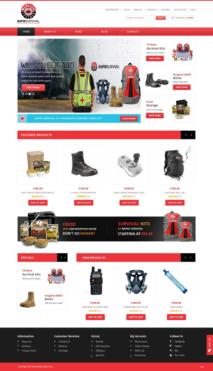 Diseño de WooCommerce por pb para Rapid Survival | Diseño: #10673950