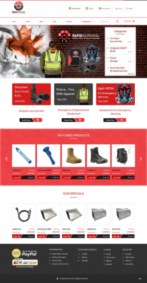 Diseño de WooCommerce por pb para Rapid Survival | Diseño: #10673951