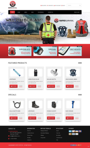 Diseño de WooCommerce por pb para Rapid Survival | Diseño: #10673952