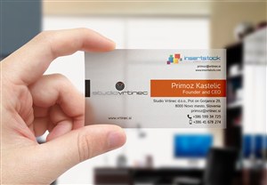Visitenkarten-Design von Paussome für Studio Vrtinec d.o.o. | Design #2212874