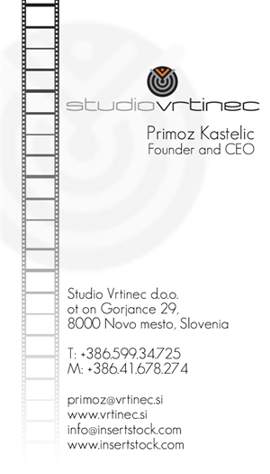Business Card Design by Blckcat24 for Studio Vrtinec d.o.o. | Design: #2210927