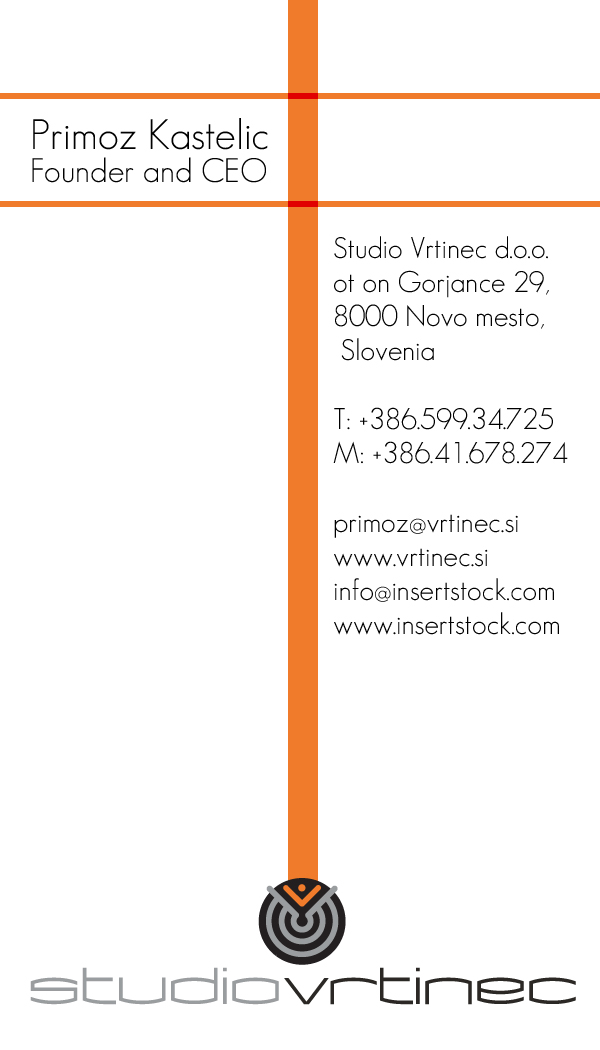 Business Card Design by Blckcat24 for Studio Vrtinec d.o.o. | Design #2210932