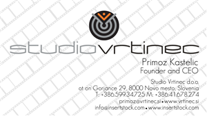 Business Card Design by Blckcat24 for Studio Vrtinec d.o.o. | Design: #2210938