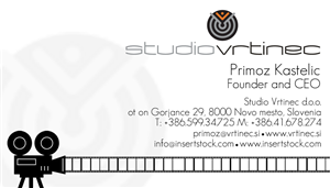 Business Card Design by Blckcat24 for Studio Vrtinec d.o.o. | Design: #2210942