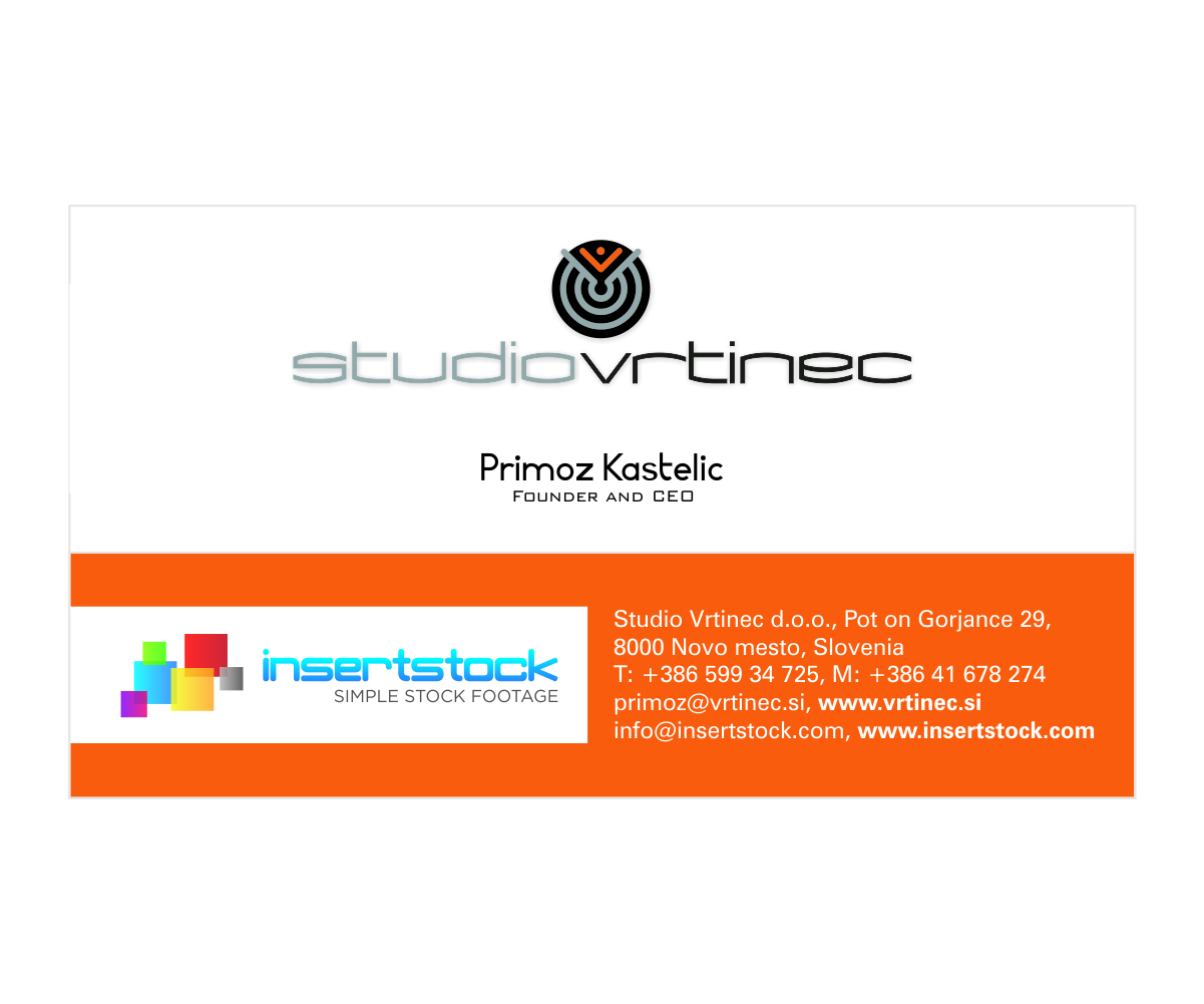Business Card Design by Q-design for Studio Vrtinec d.o.o. | Design #2212922