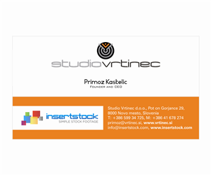 Visitenkarten-Design von Q-design für Studio Vrtinec d.o.o. | Design #2212922