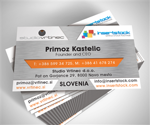 Business Card Design by neboica for Studio Vrtinec d.o.o. | Design: #2209340