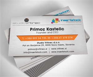 Business Card Design by neboica for Studio Vrtinec d.o.o. | Design: #2209377