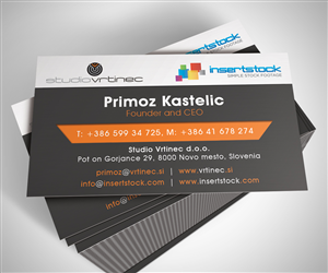 Business Card Design by neboica for Studio Vrtinec d.o.o. | Design: #2209400