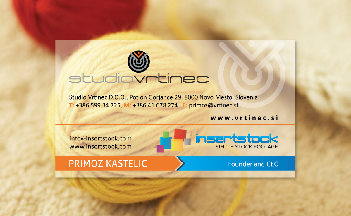 Business Card Design by meet007 for Studio Vrtinec d.o.o. | Design #2213169