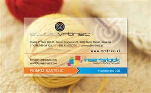 Business Card Design by meet007 for Studio Vrtinec d.o.o. | Design: #2213169