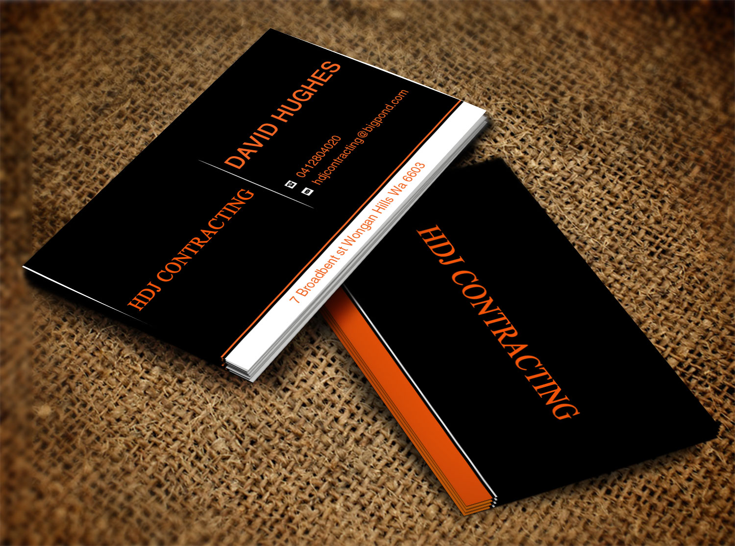 Business Card Design by Lanka Ama for HDJ CONTRACTING | Design #10530109