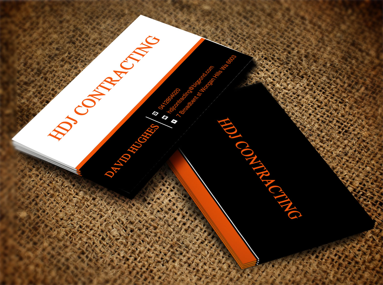 Business Card Design by Lanka Ama for HDJ CONTRACTING | Design #10530110