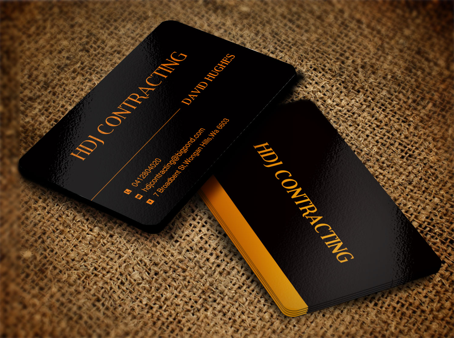 Business Card Design by Lanka Ama for HDJ CONTRACTING | Design #10530123