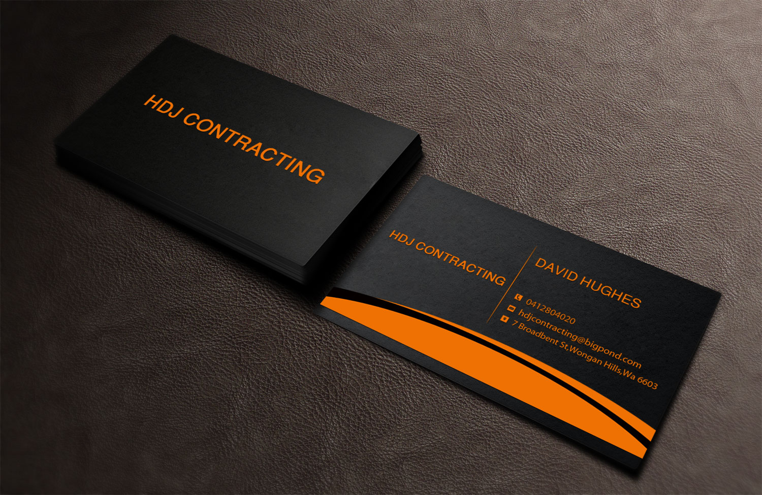 Design de Carte de Visite par Lanka Ama pour HDJ CONTRACTING | Design #10530126