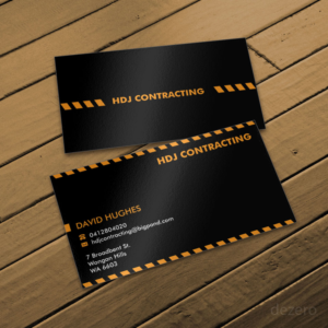 Business Card Design by Dezero for HDJ CONTRACTING | Design: #10539856