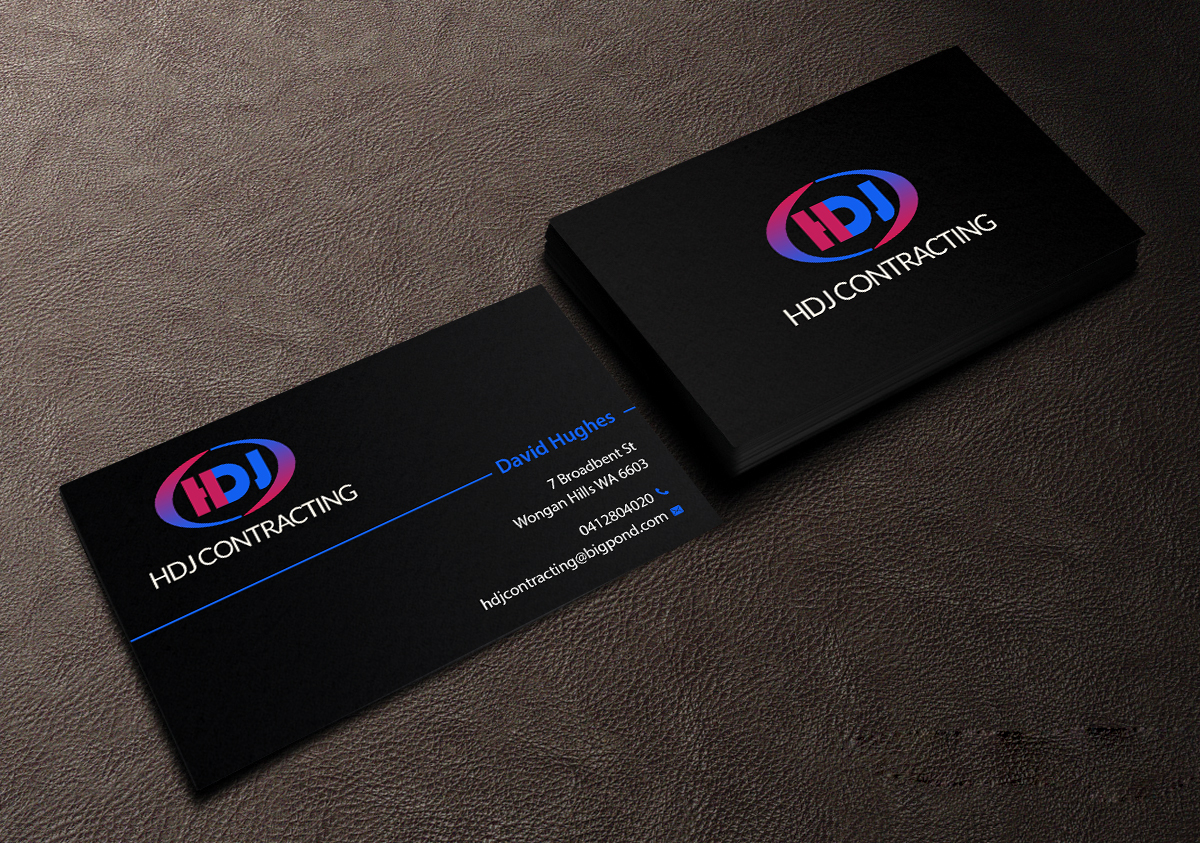 Business Card Design by Creations Box 2015 for HDJ CONTRACTING | Design #10542106