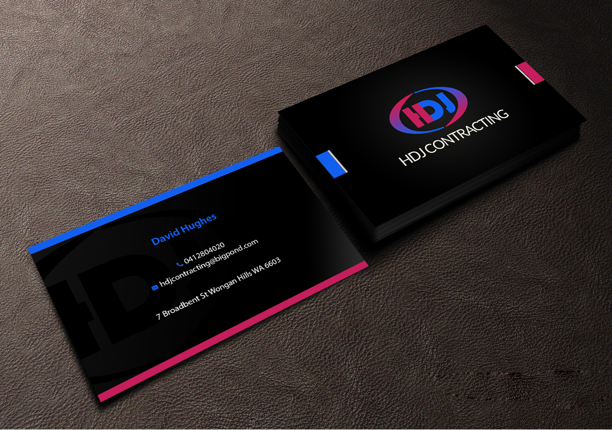 Business Card Design by Creations Box 2015 for HDJ CONTRACTING | Design #10542107