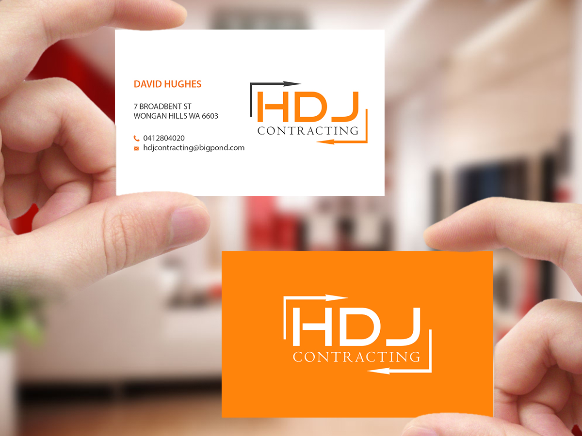 Business Card Design by Creations Box 2015 for HDJ CONTRACTING | Design #10542111