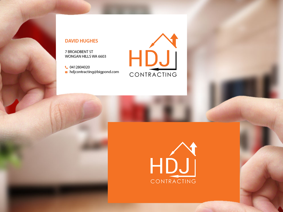 Business Card Design by Creations Box 2015 for HDJ CONTRACTING | Design #10542112