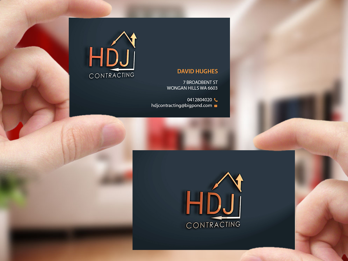 Business Card Design by Creations Box 2015 for HDJ CONTRACTING | Design #10542113
