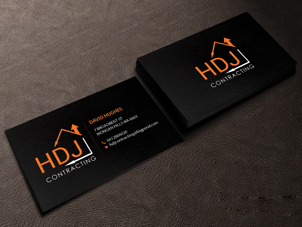 Business Card Design by Creations Box 2015 for HDJ CONTRACTING | Design #10542115