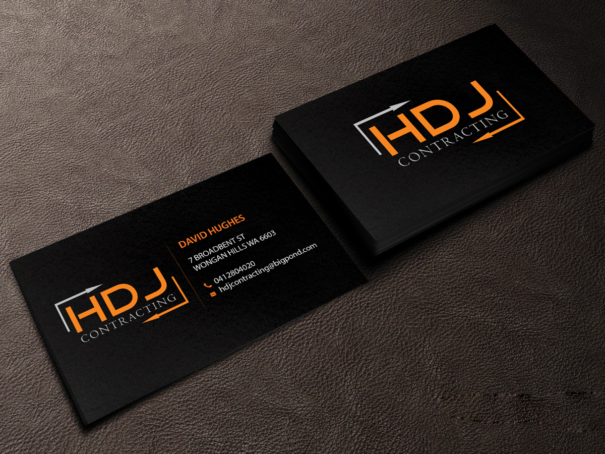 Diseño de Tarjeta de Presentación por Creations Box 2015 para HDJ CONTRACTING | Diseño #10542117