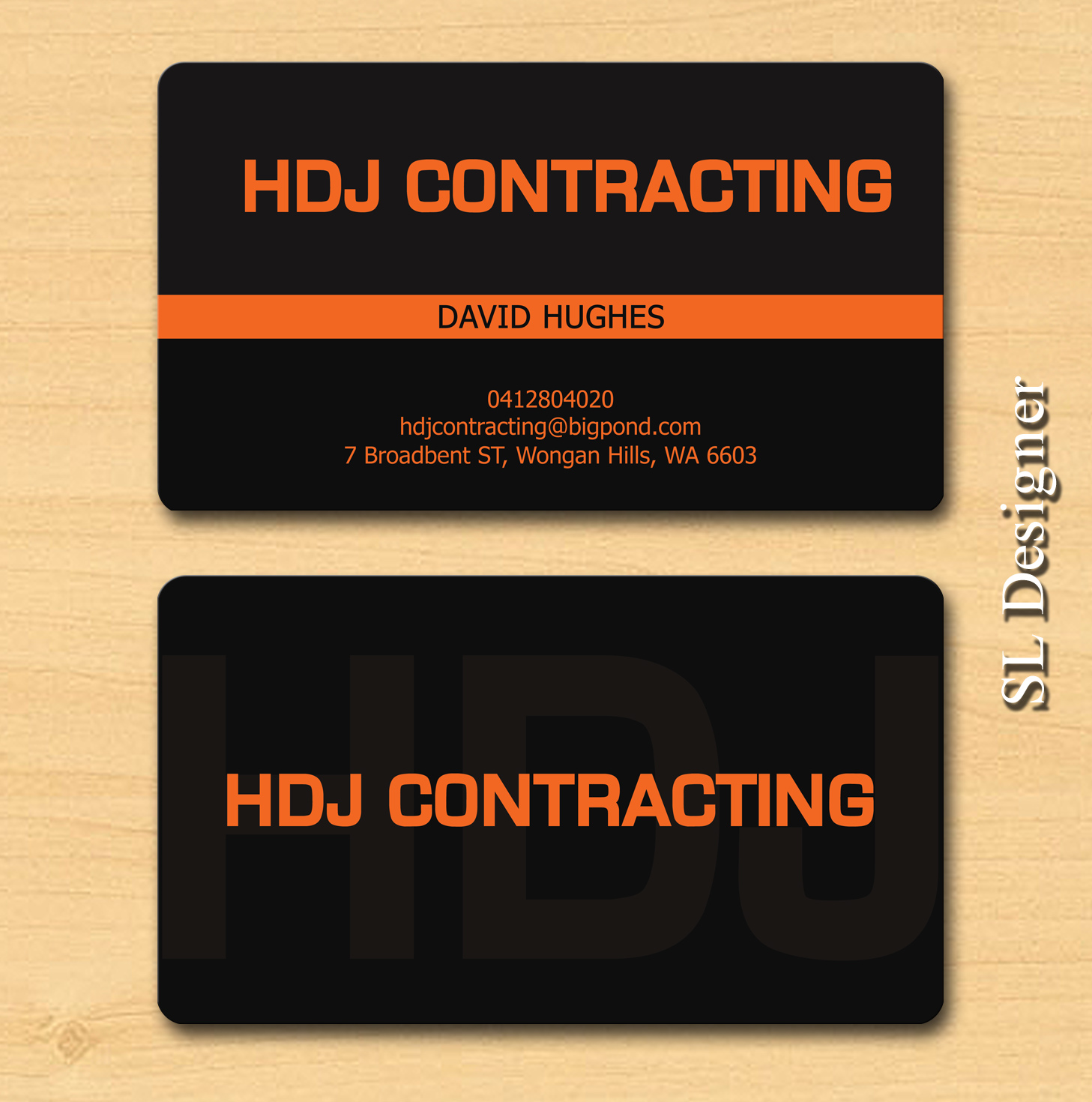 Business Card Design by SL Designer for HDJ CONTRACTING | Design #10530243