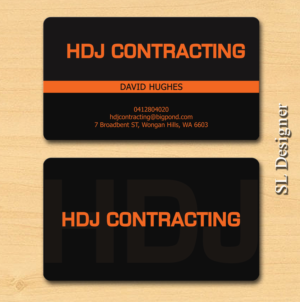 Business Card Design by SL Designer for HDJ CONTRACTING | Design: #10530243