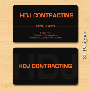 Business Card Design by SL Designer for HDJ CONTRACTING | Design: #10530246