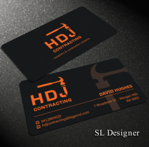 Diseño de Tarjeta de Presentación por SL Designer para HDJ CONTRACTING | Diseño: #10552710