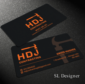 Business Card Design by SL Designer for HDJ CONTRACTING | Design: #10552711