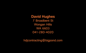 Business Card Design by Illustrations by Phlox for HDJ CONTRACTING | Design: #10524678