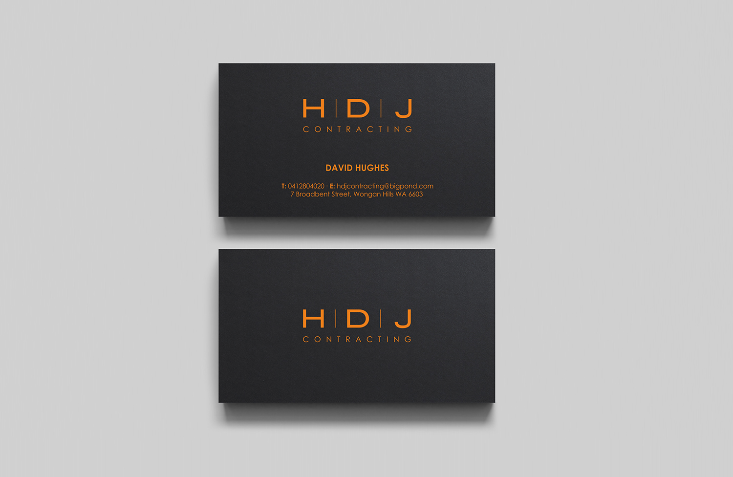 Business Card Design by logodentity for HDJ CONTRACTING | Design #10525348