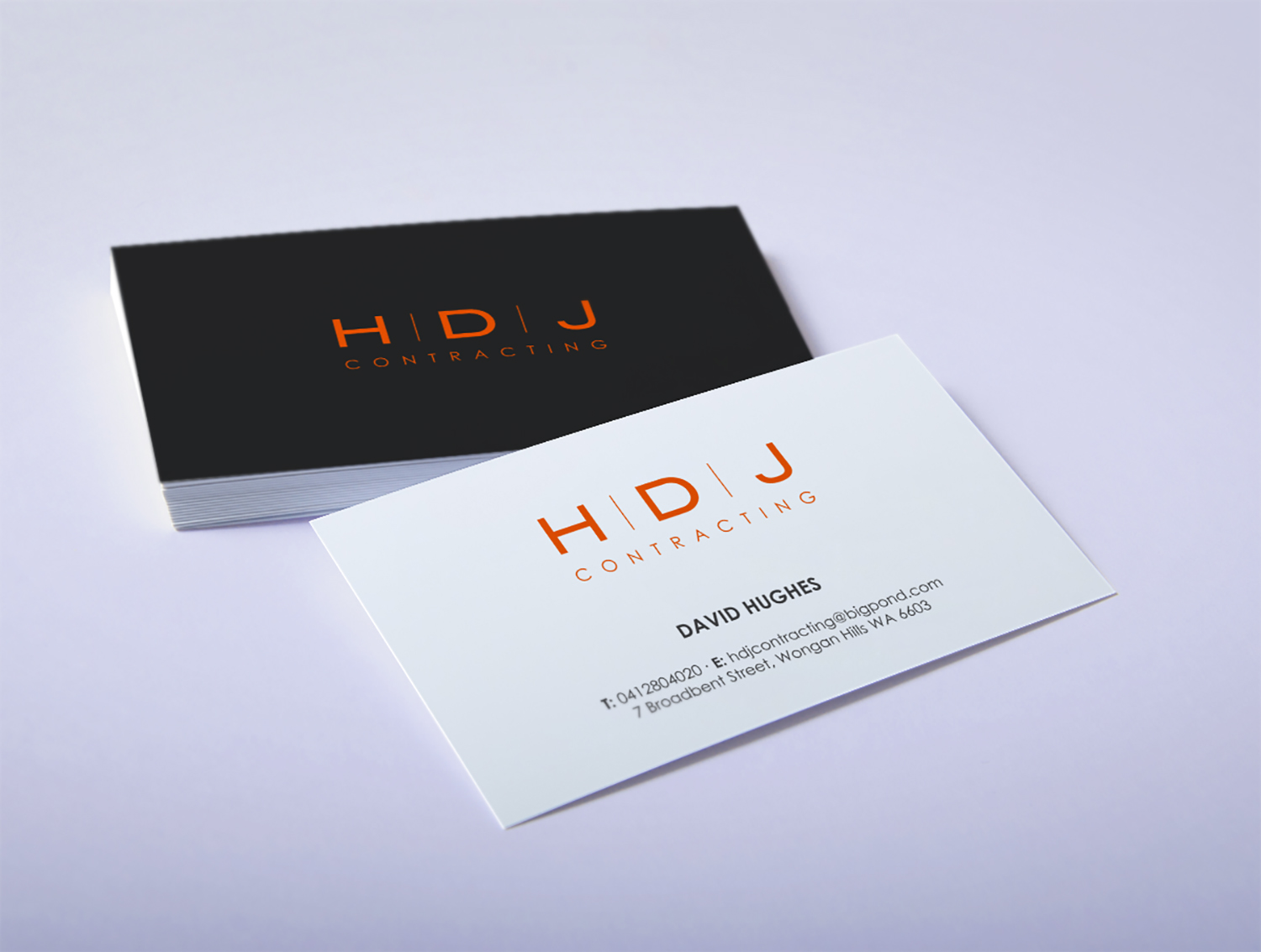 Design de Carte de Visite par logodentity pour HDJ CONTRACTING | Design #10525357