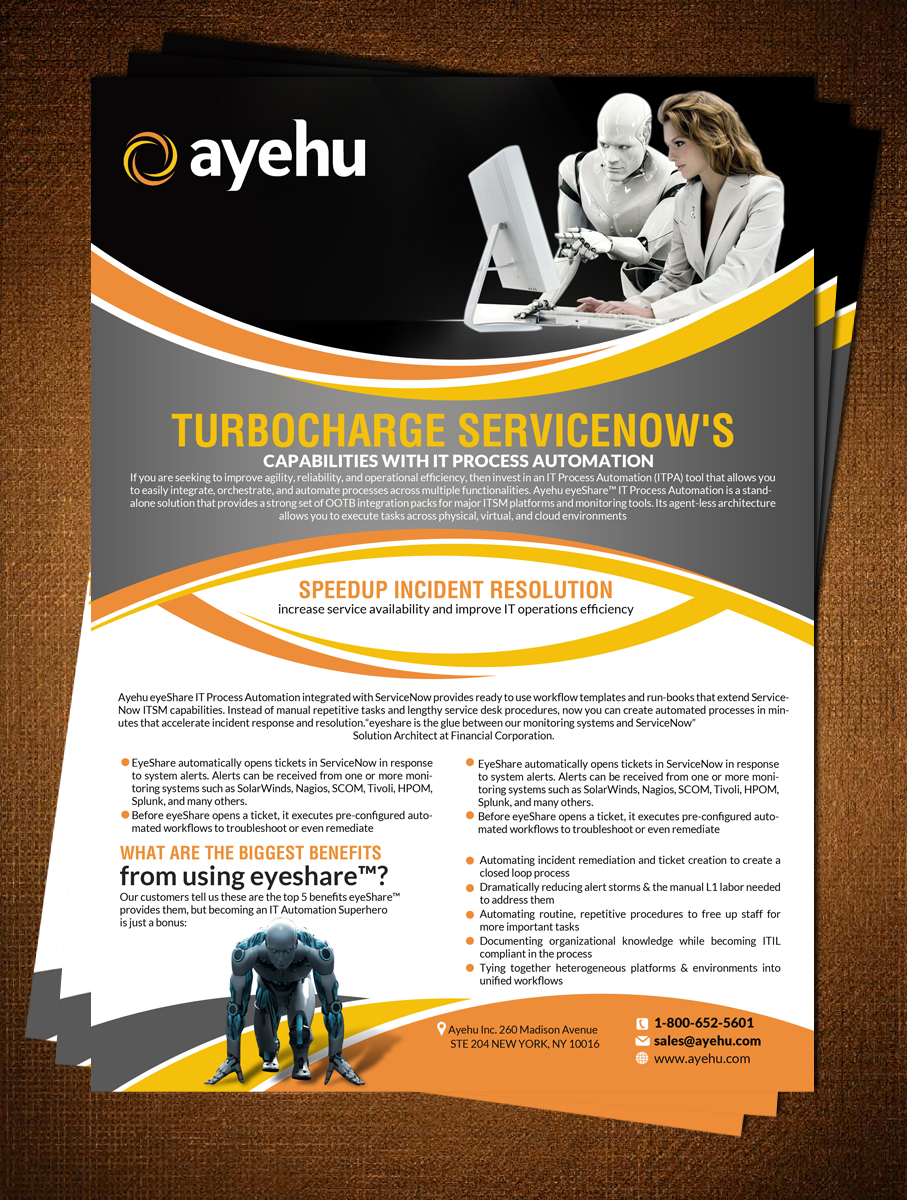 Diseño de Flyer por creative.bugs para Ayehu | Diseño #10528193