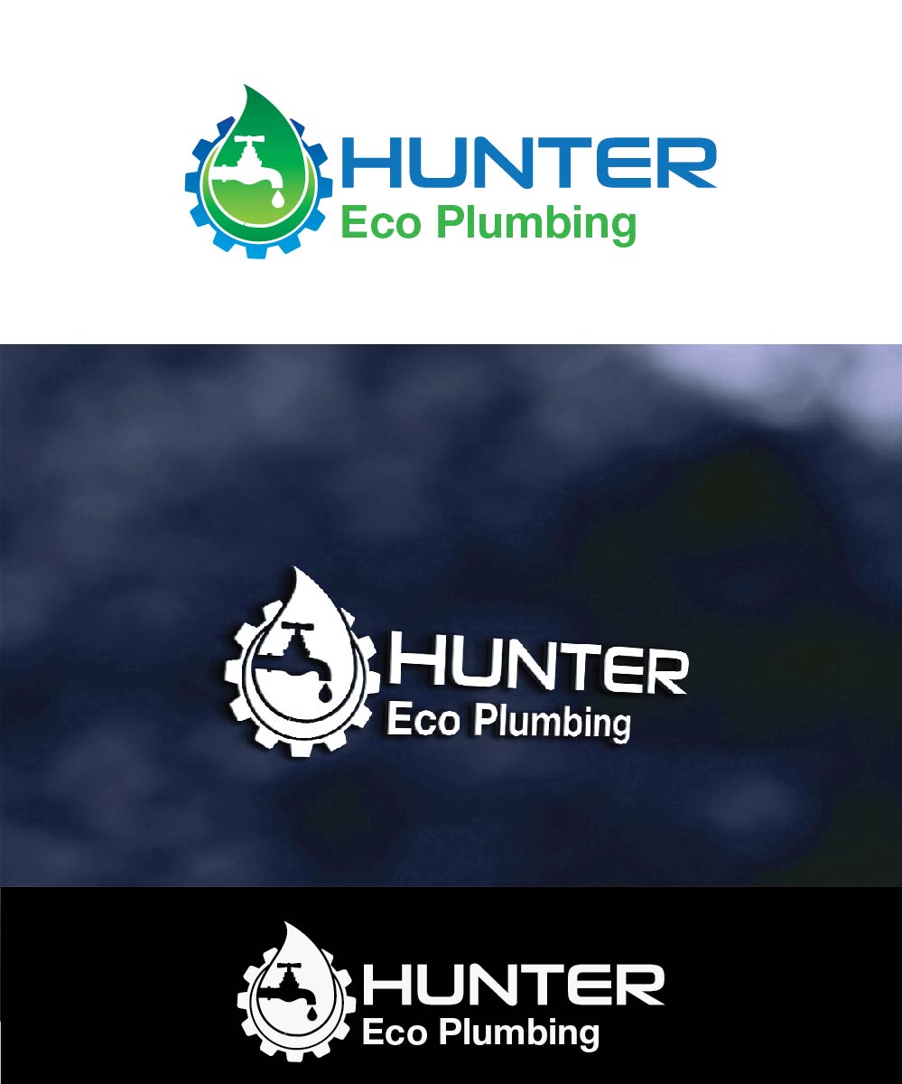 Logo Design by joliau for Hunter Eco Plumbing  | Design #10524507