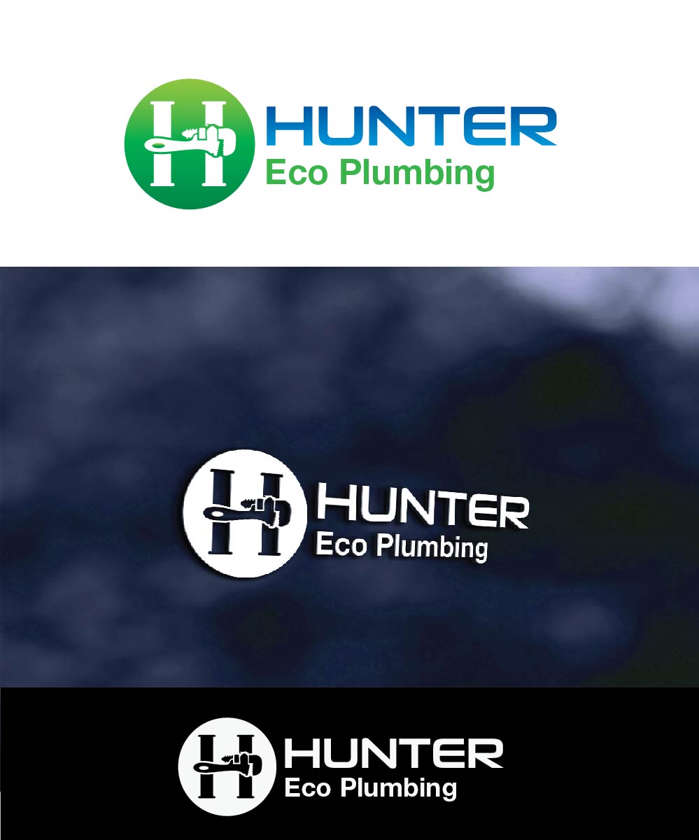 Logo Design by joliau for Hunter Eco Plumbing  | Design #10524508