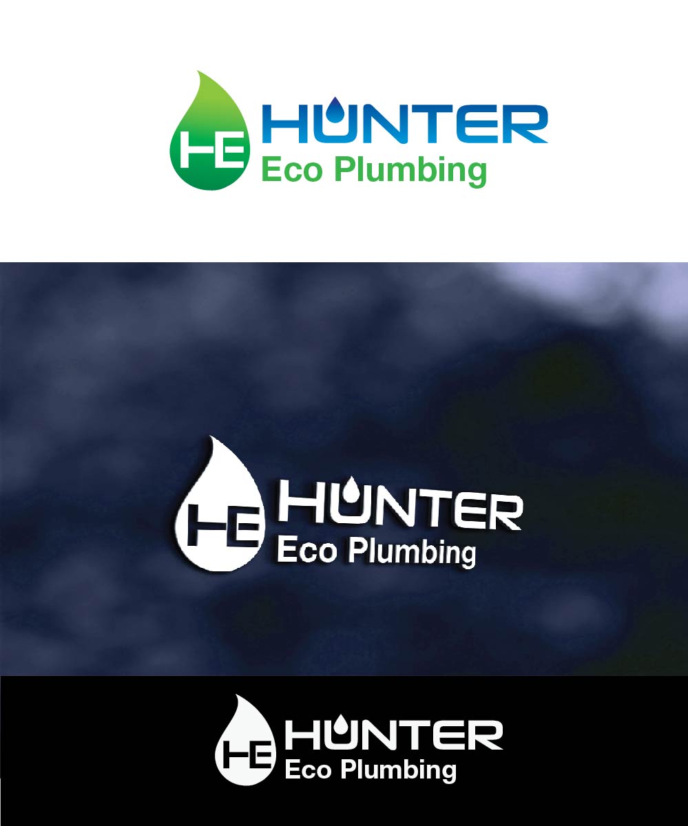 Logo Design by joliau for Hunter Eco Plumbing  | Design #10524509