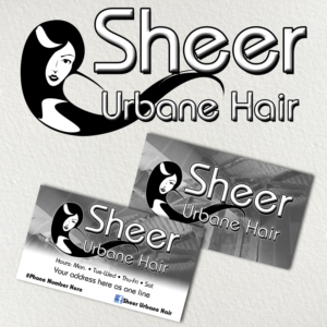 Signage Design by fathomjosh for sheer urbane hair  | Design: #10614959