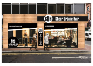 Signage Design by Lynn Viljoen for sheer urbane hair  | Design: #10608204