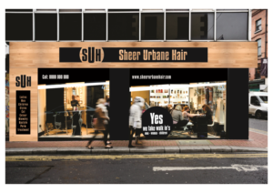 Schilder-Design von Lynn Viljoen für sheer urbane hair  | Design #10608205