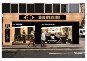 Signage Design by Lynn Viljoen for sheer urbane hair  | Design: #10739638