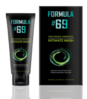 Formula #69  - MEN'S NATURAL THERAPEUTIC INTIMATE WASH | Packaging Design by Yvette