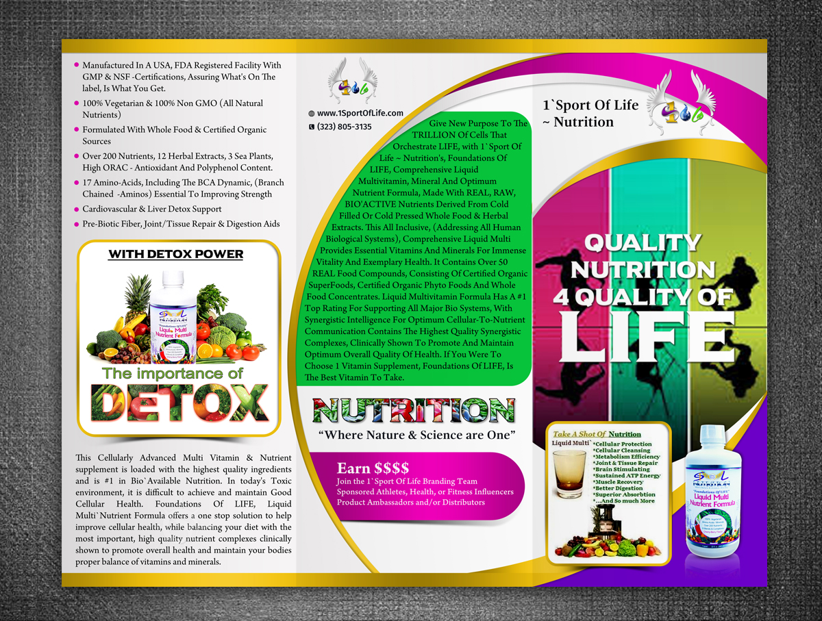 Brochure Design by rug for 1 Sport Of Life Global Inc | Design #10811736